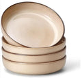Sandy Beige Ceramic Pasta Bowls Set of 4 E188819