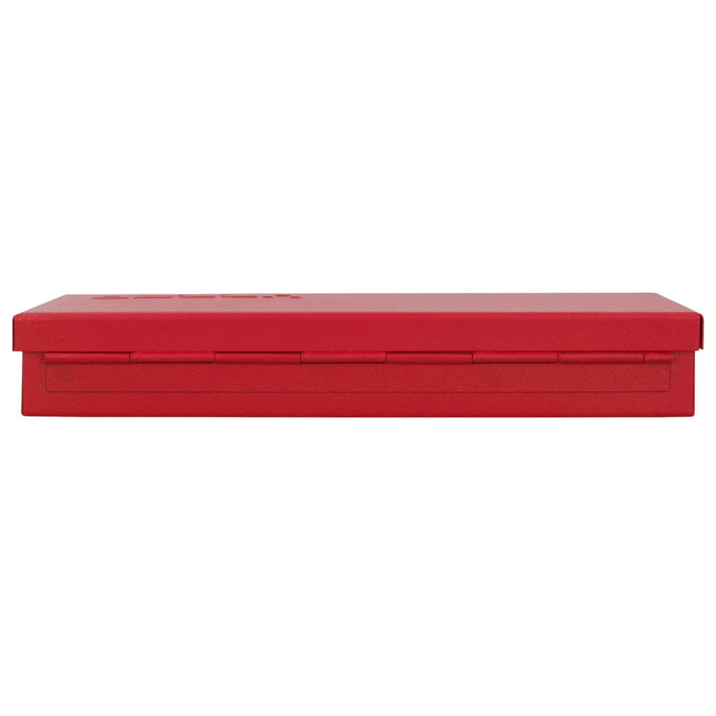 Metal Tool Box 9.6" x 5" x 1.4" 24 Gauge Red A896