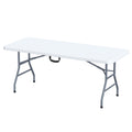 White 6 Foot Folding Multipurpose Table V9500