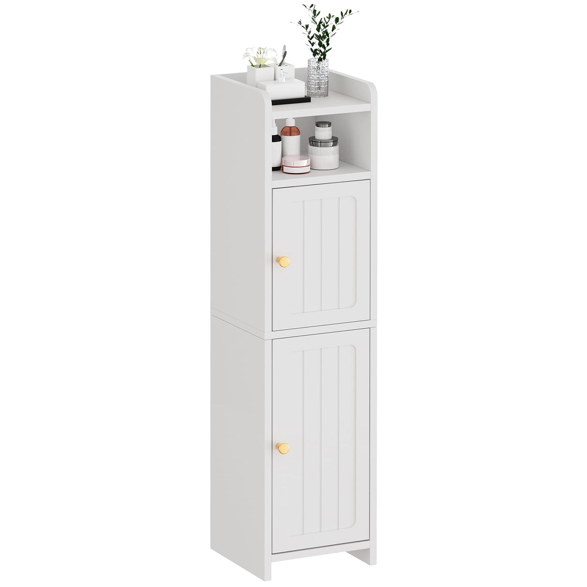 Small 2 Doors Narrow Bathroom Storage Cabinet N3121