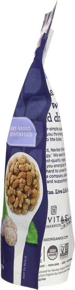 Organic Sun-Dried White Mulberries 8 oz Q6441