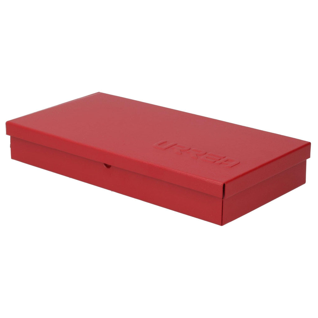 Metal Tool Box 9.6" x 5" x 1.4" 24 Gauge Red A896