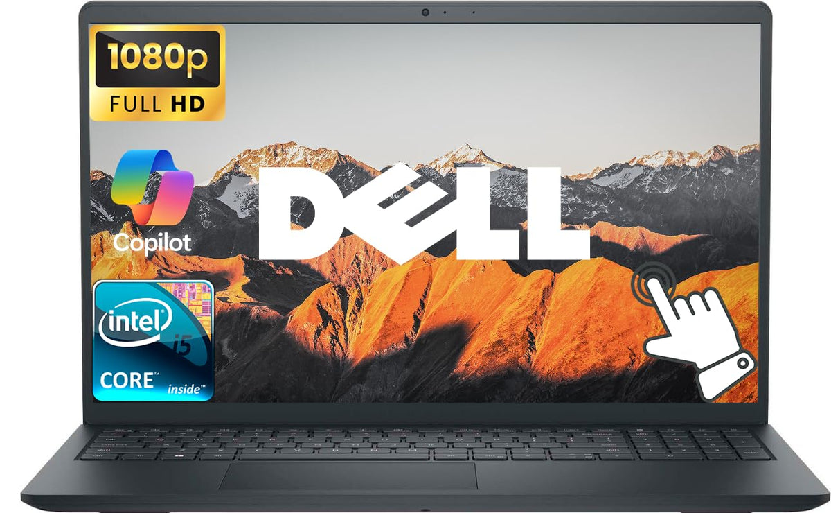 15.6" FHD Touchscreen Laptop, Windows 11 Pro, 16GB DDR5 RAM, 256GB SSD, Intel Core i5, Carbon Black Q392