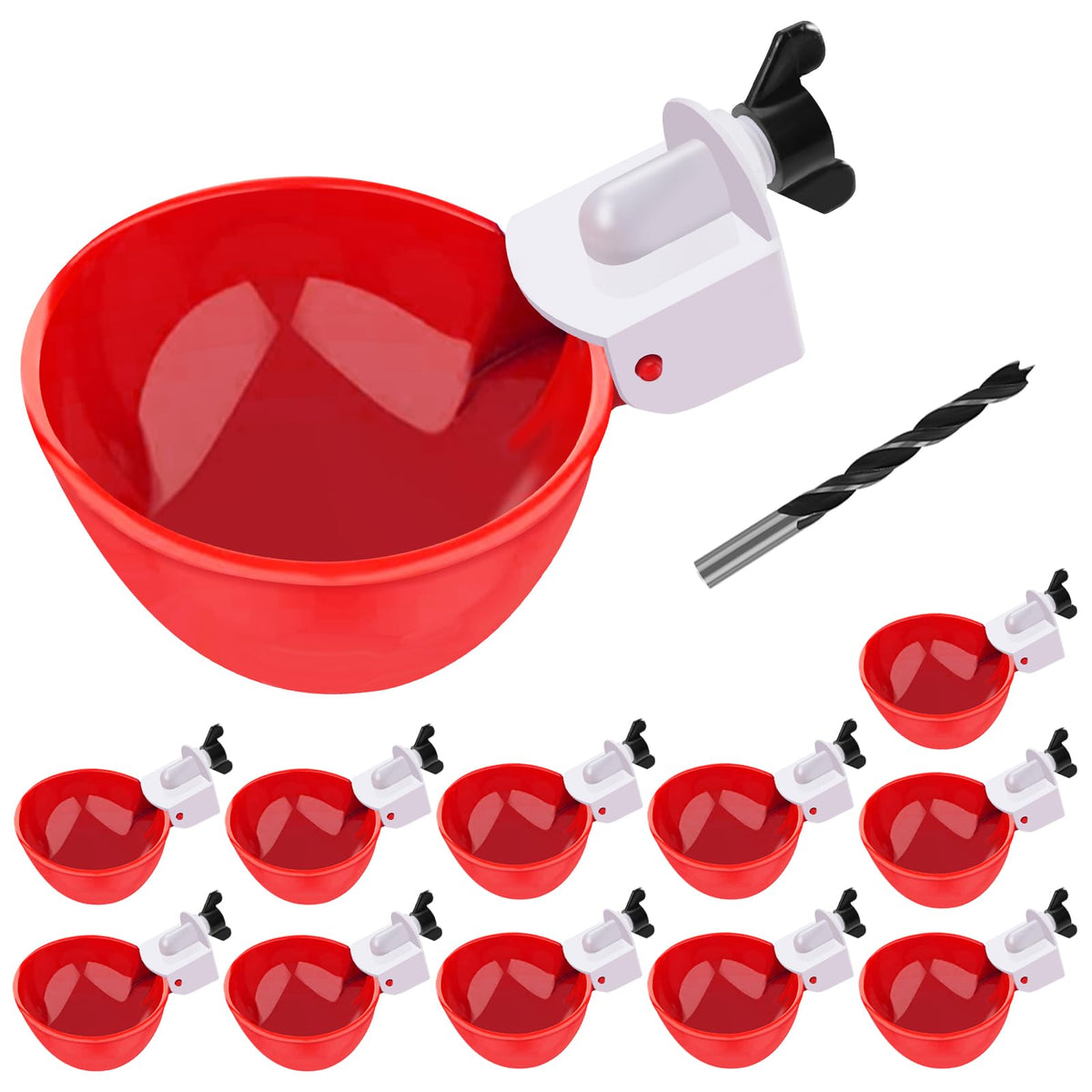 12 Packs Large Automatic Chicken Water Cups E351