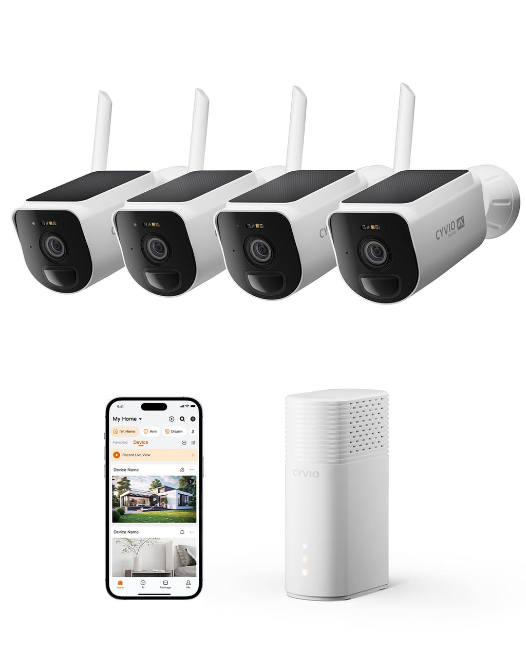 Solar Wireless Security Camera System K663