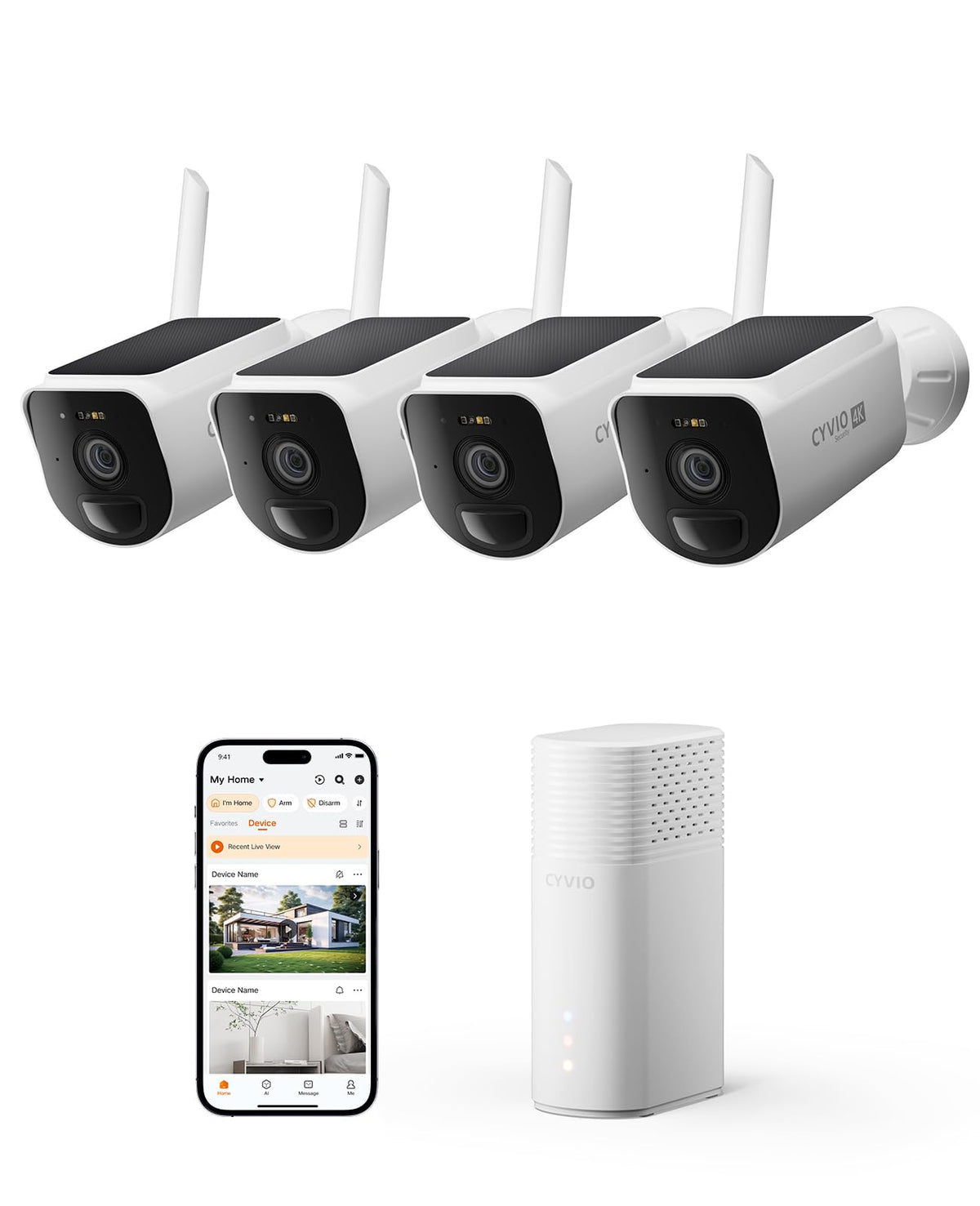 Solar Wireless Security Camera System K663