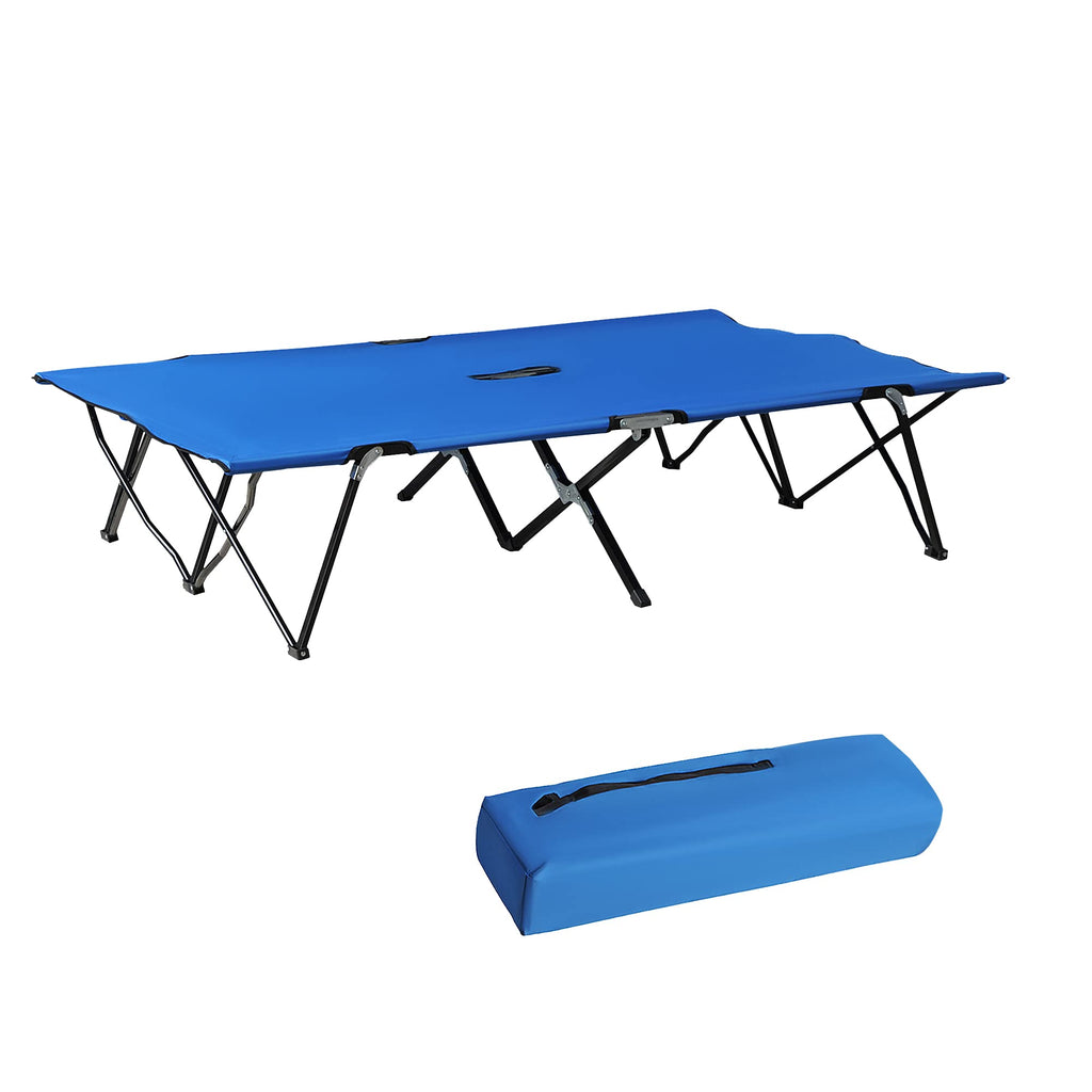 2 Person Folding Camping Cot with Carry Bag P8667