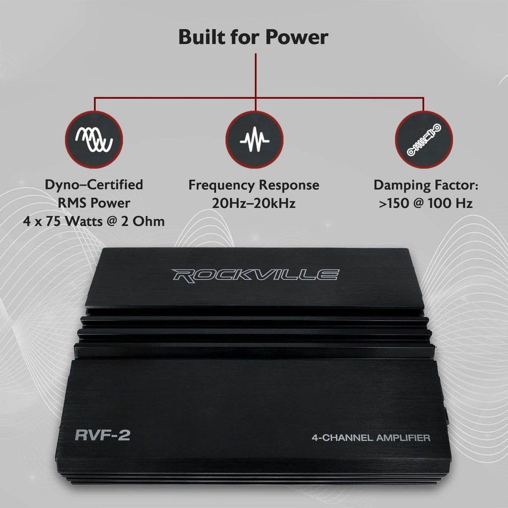 4 Channel Car Stereo Amplifier F5167