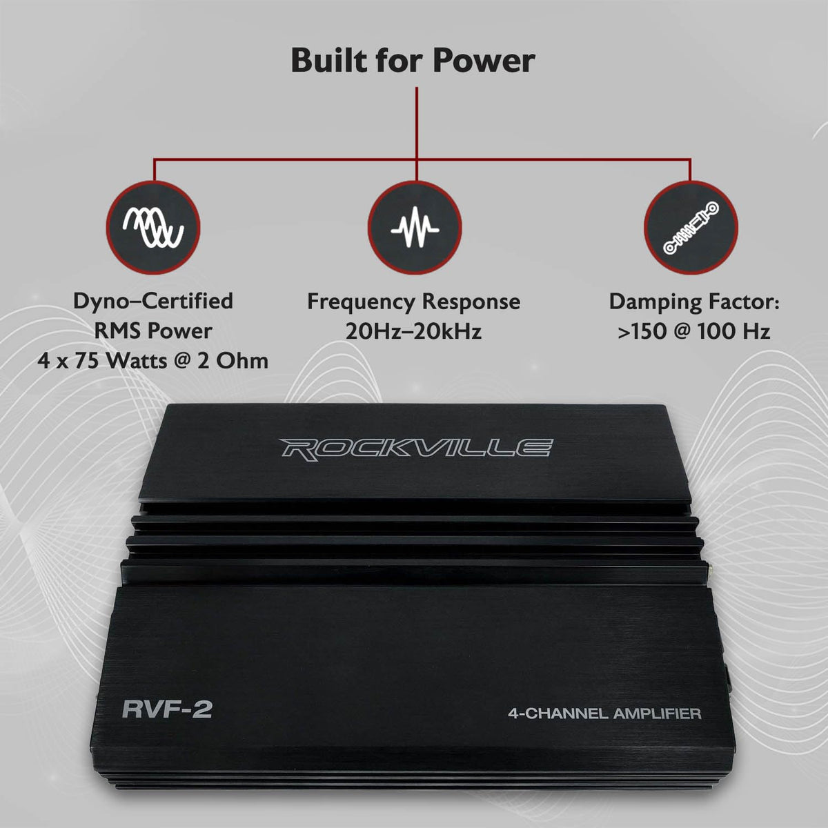 4 Channel Car Stereo Amplifier F5167