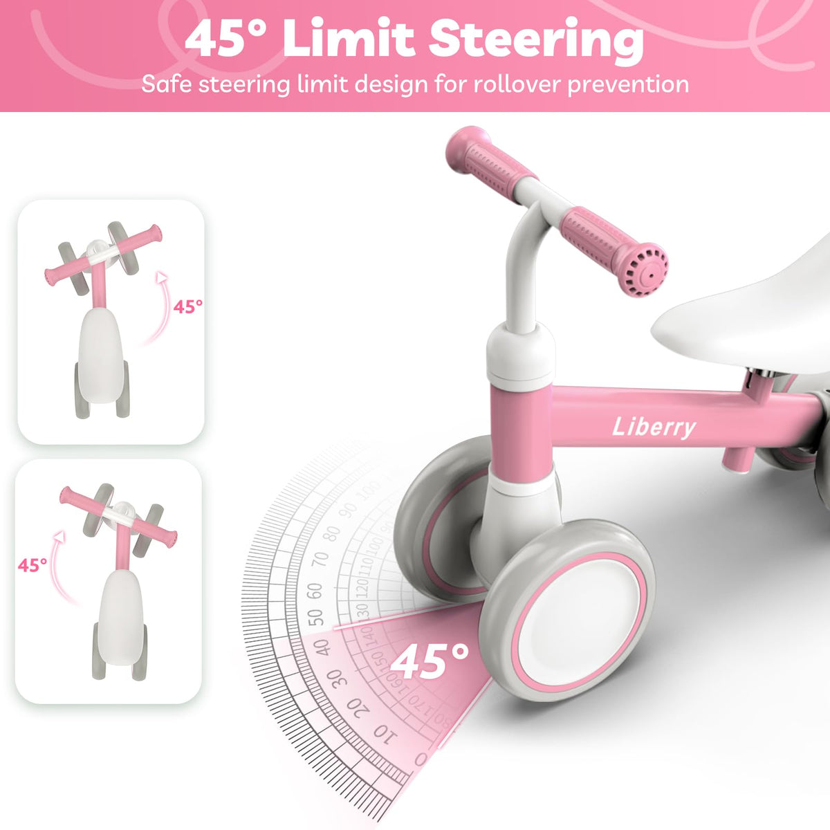 Pink Adjustable Baby Balance Bike R4644