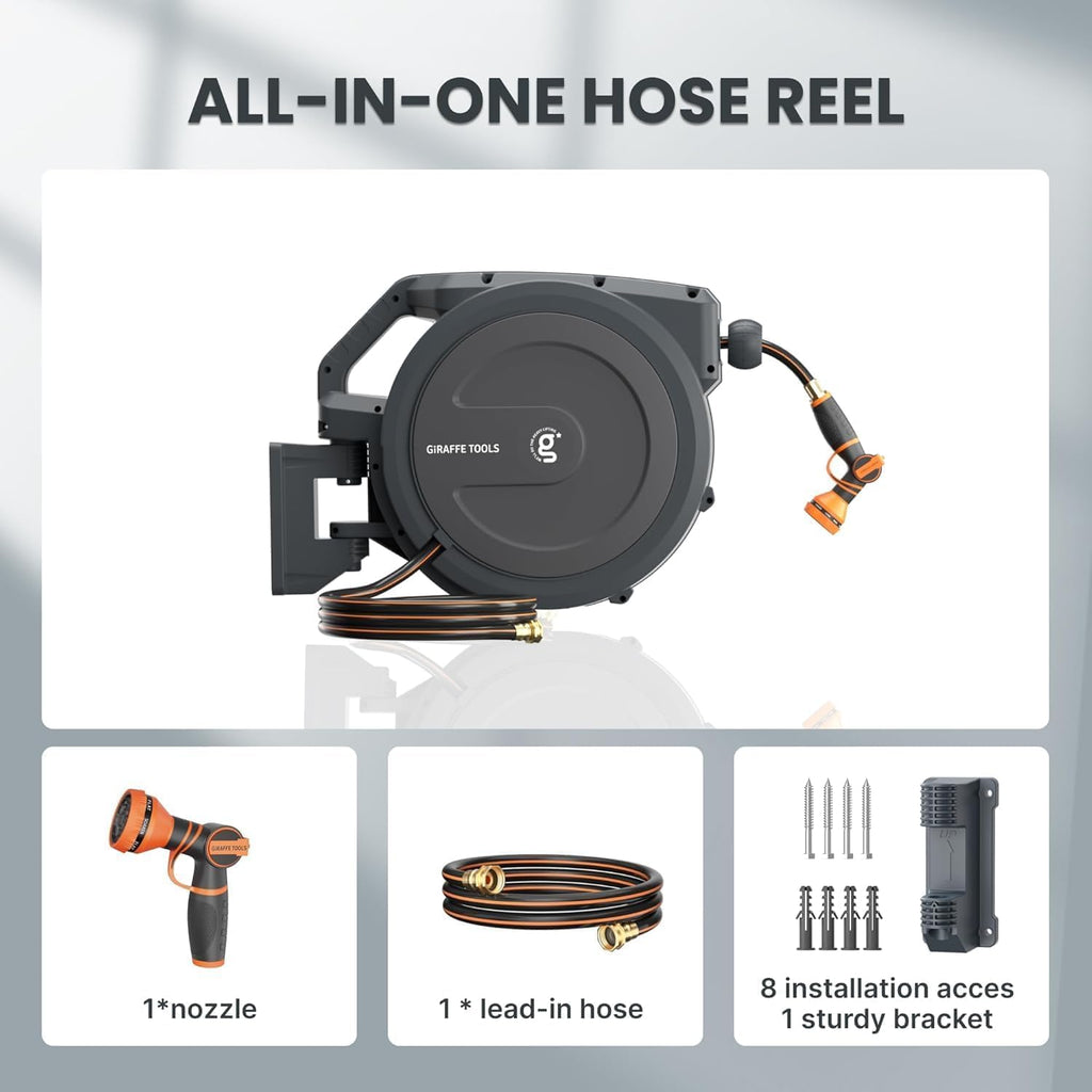 Retractable Garden Hose Reel 1/2" 100FT N666650