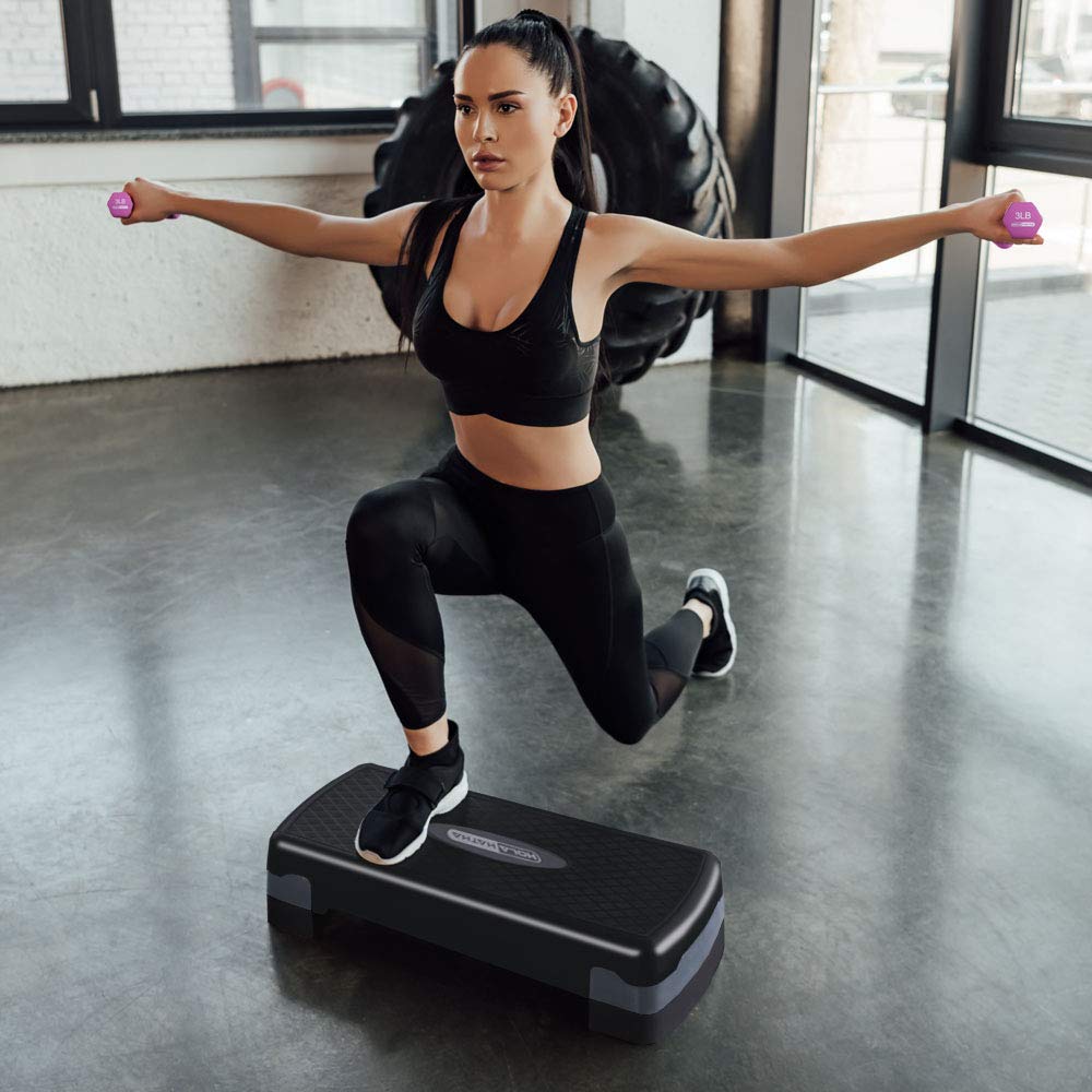 Compact Portable Aerobic Step Platform with Adjustable Height E529