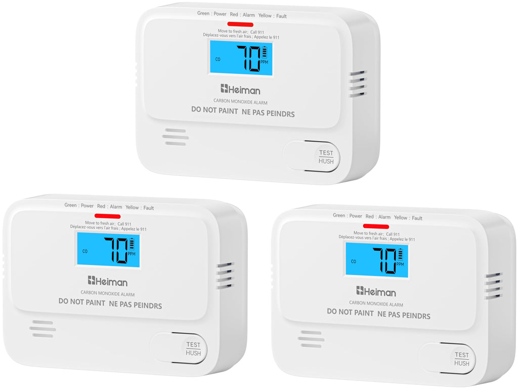 Carbon Monoxide Detectors 3 Pack V4725