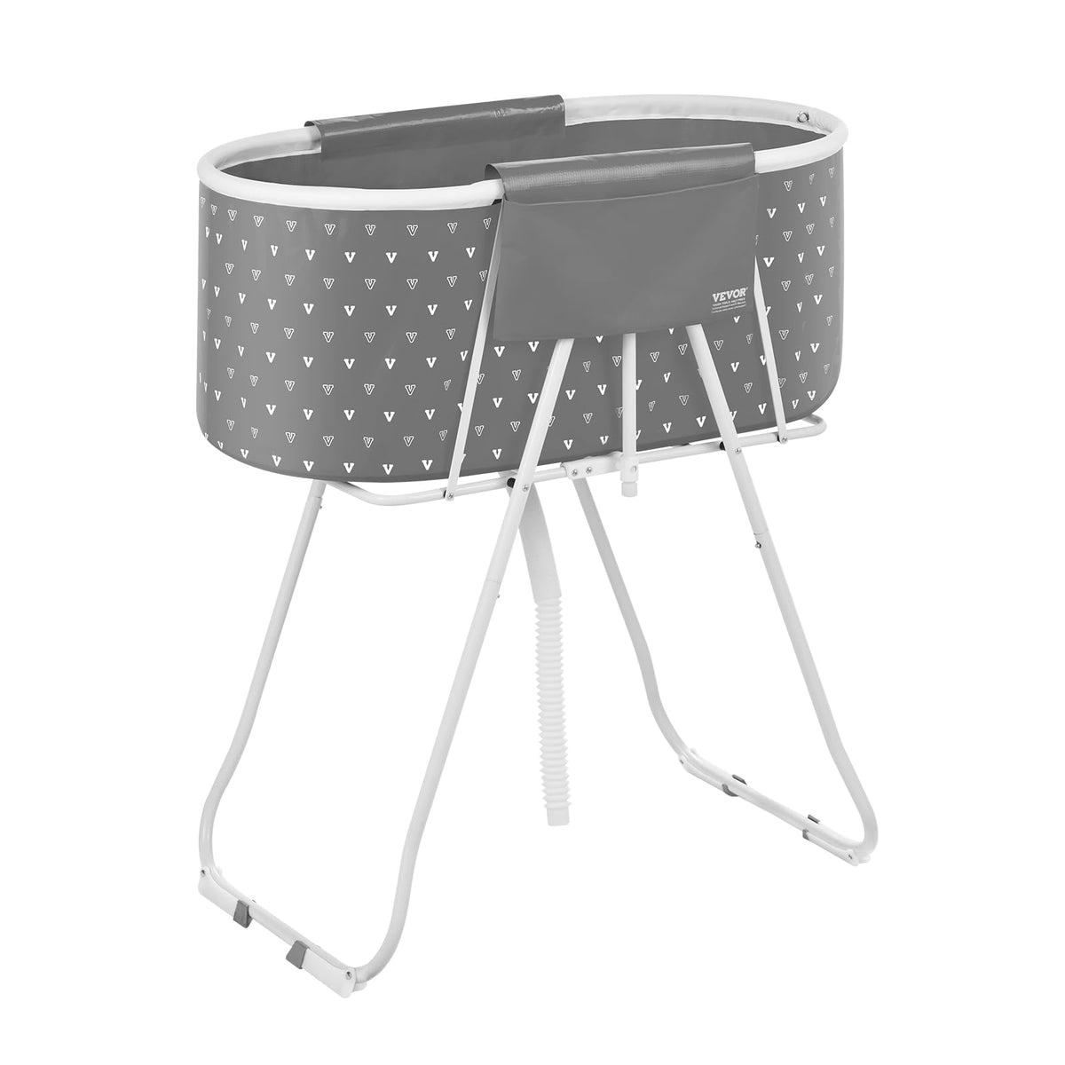 Portable Foldable Dog Bathtub with Drain H8452