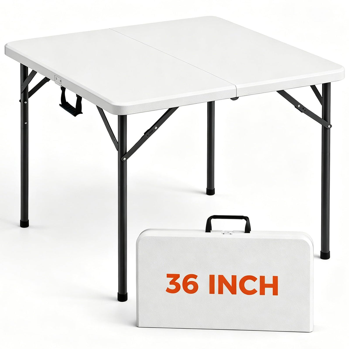 36 Inch Square Folding Card Table with Carrying Handle G106