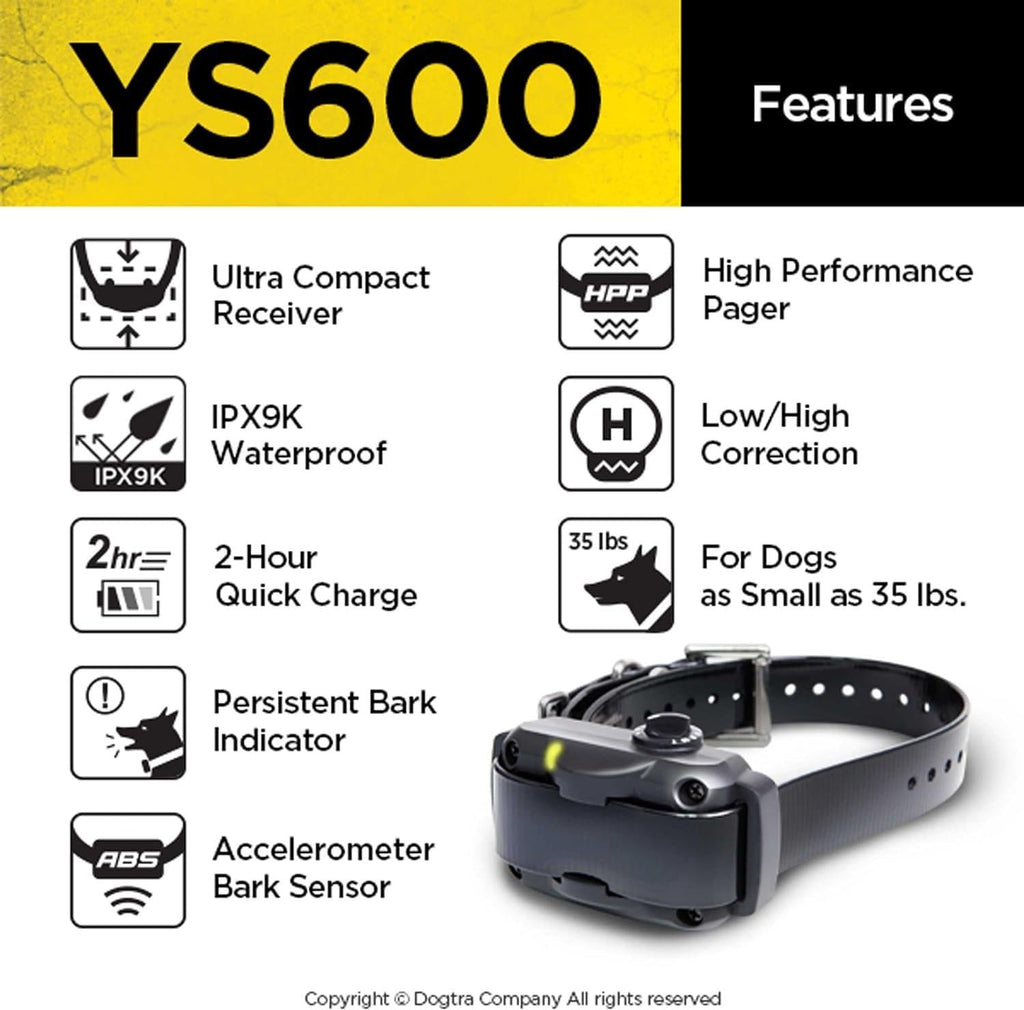 Rechargeable Waterproof No Bark Collar for Large Dogs 35 lbs and Up J670