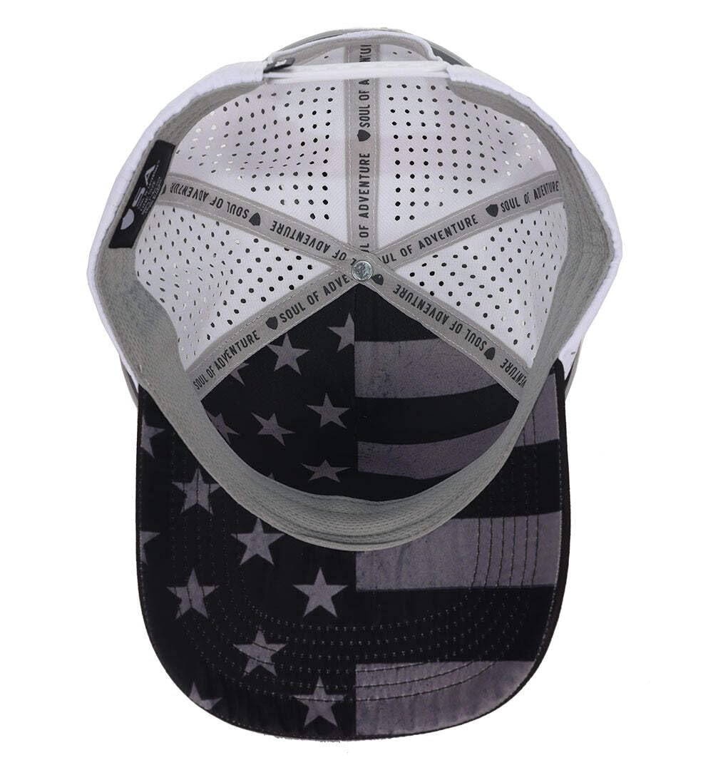 White/Black Trucker Hat P6221