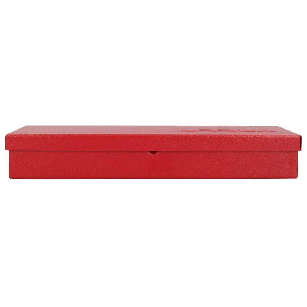 Metal Tool Box 9.6" x 5" x 1.4" 24 Gauge Red A896