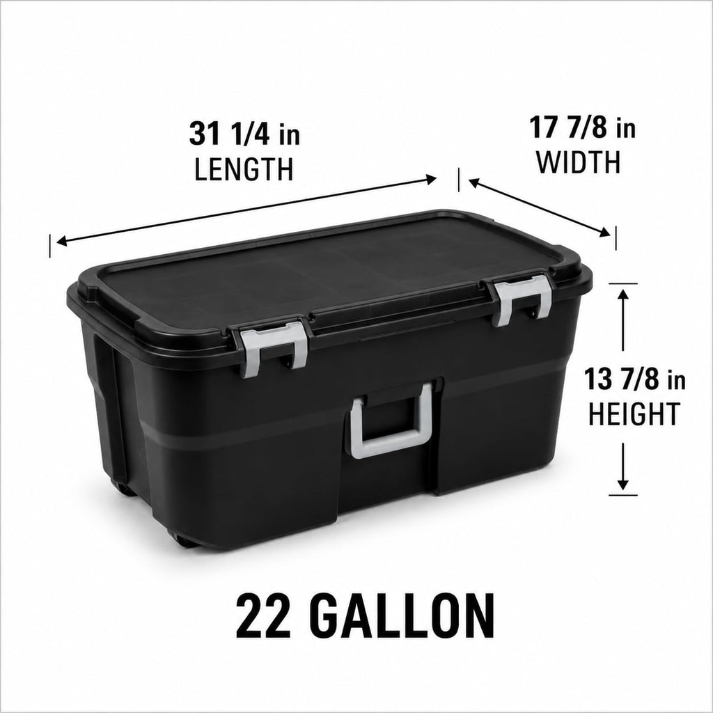 Camping Gear Storage Trunk with Wheels X62713