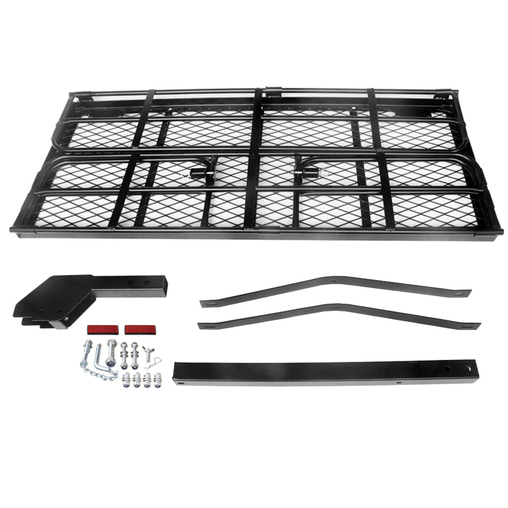 Heavy Duty Folding Hitch Mount Cargo Carrier 60" x 24" x 14.4" I908