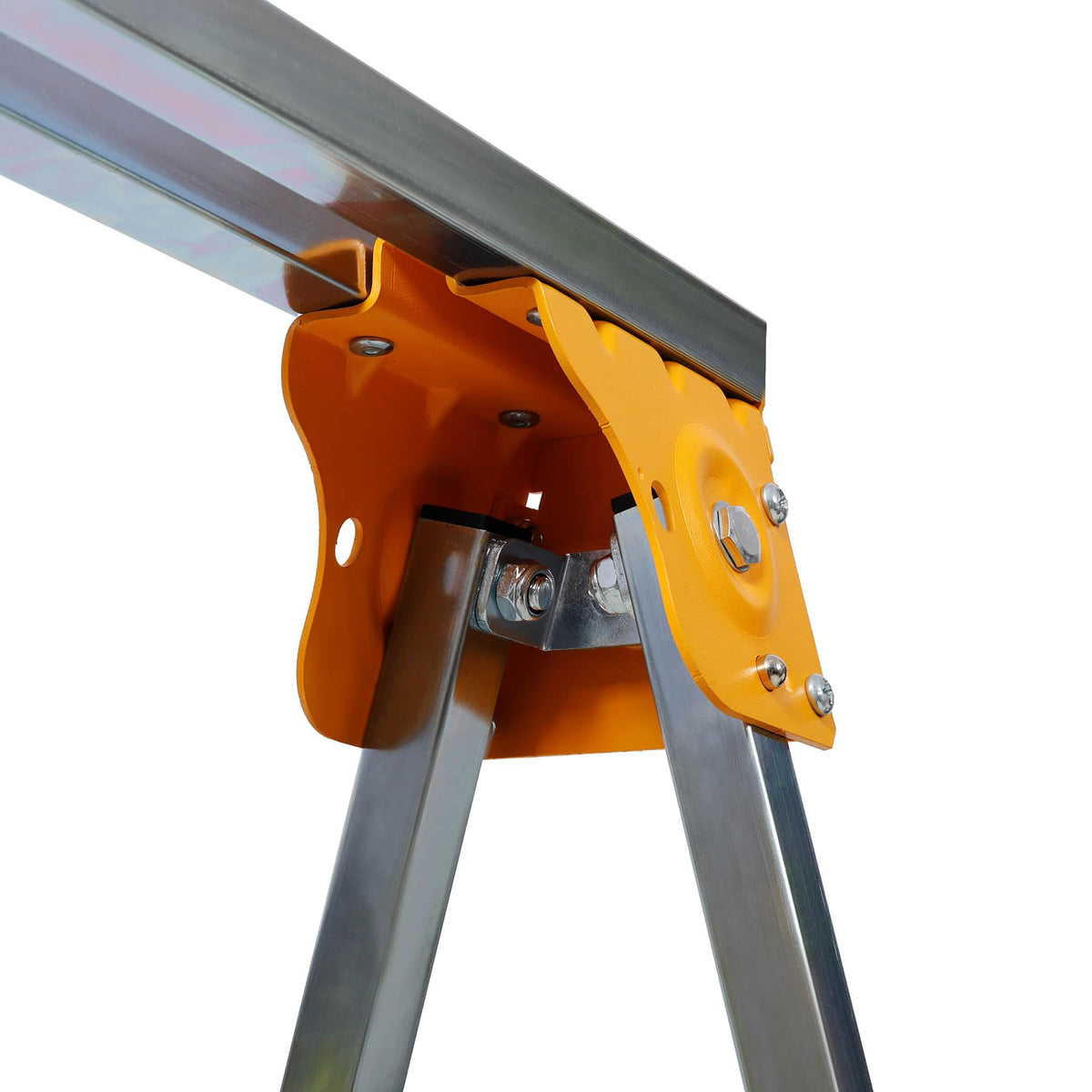 2-Pack Adjustable Height Folding Steel Sawhorse Z1961