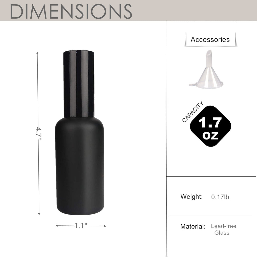 Cocktail Atomizer Sprayer 1.7OZ 50ml Black F222