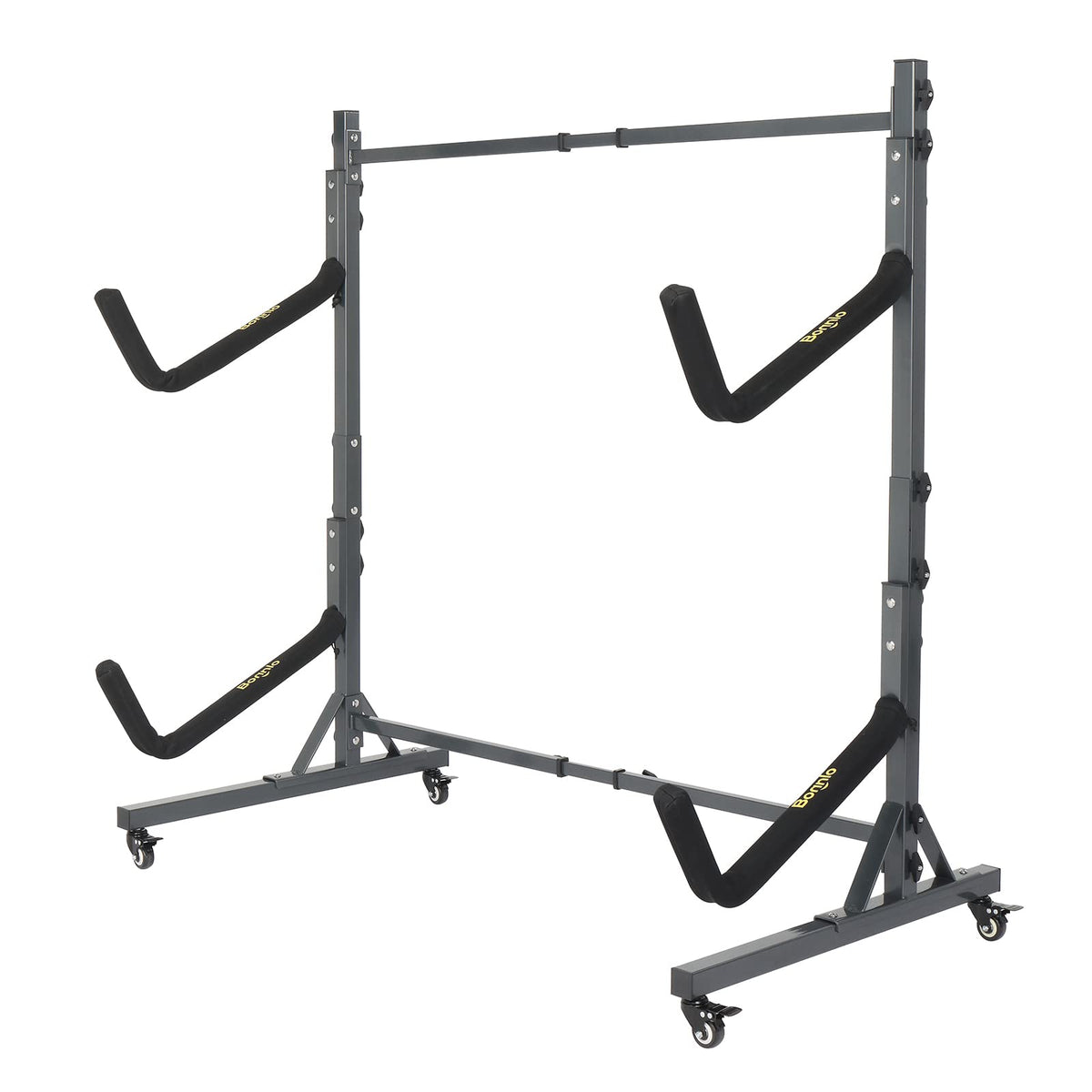 Freestanding Kayak Storage Rack with Lockable Wheels A141