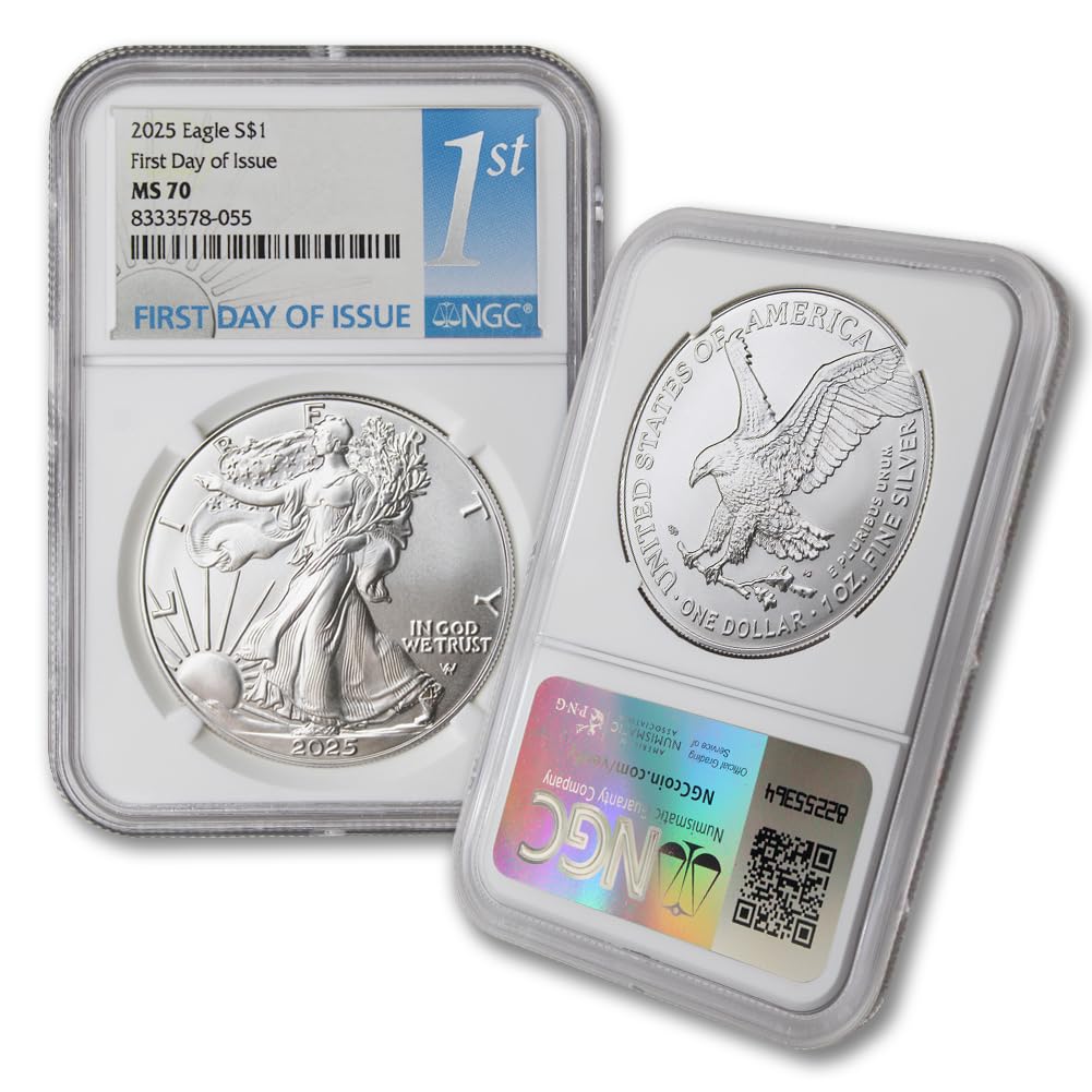 1 oz American Silver Eagle Coin MS-70 S2862