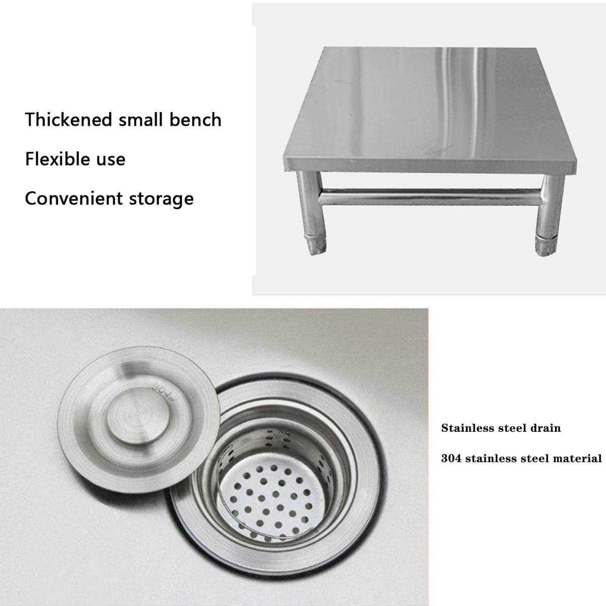 Stainless Steel Dog Washing Station with Sliding Door C34209