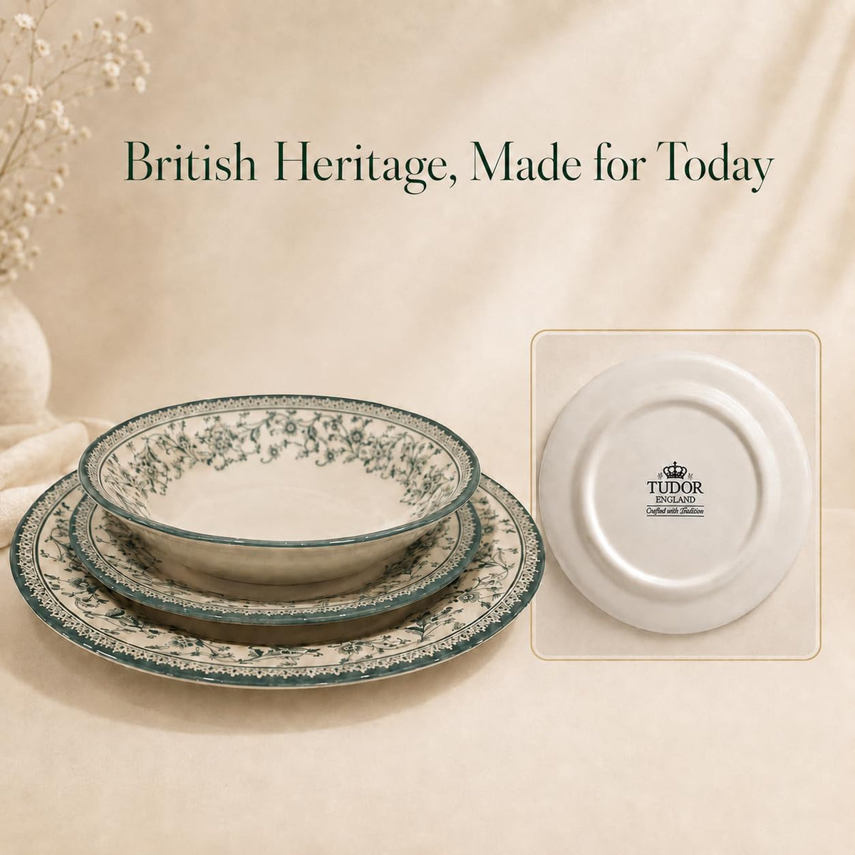 12-Piece Porcelain Dinnerware Set for 4 J73373