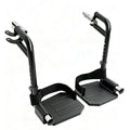 Black Wheelchair Footrest Replacement with Heel Loop F66220