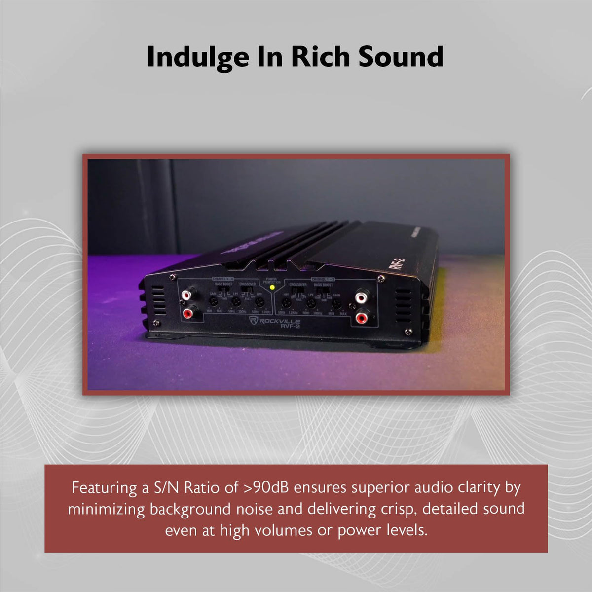 4 Channel Car Stereo Amplifier F5167