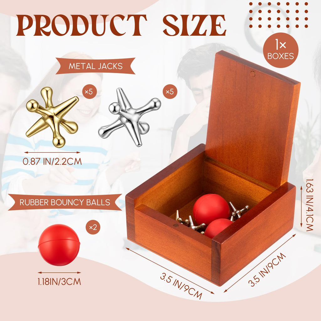 Metal Jacks Game with Balls W817209