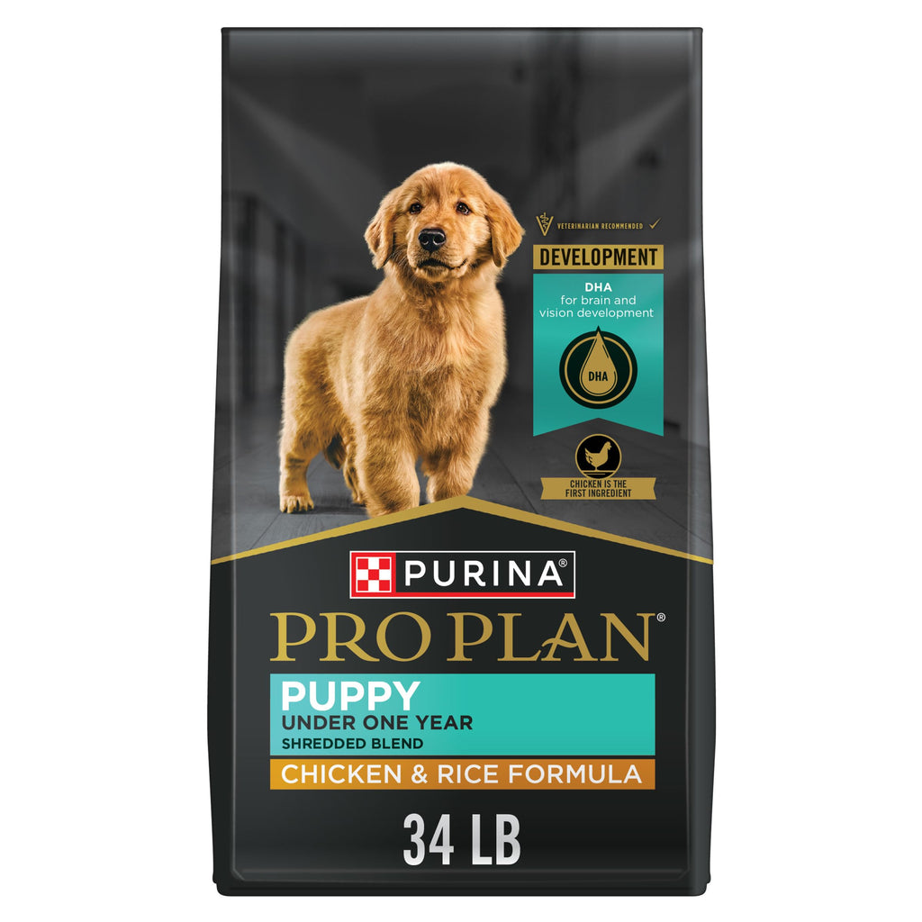 High Protein Shredded Chicken & Rice Puppy Food 34 lb Bag U6698