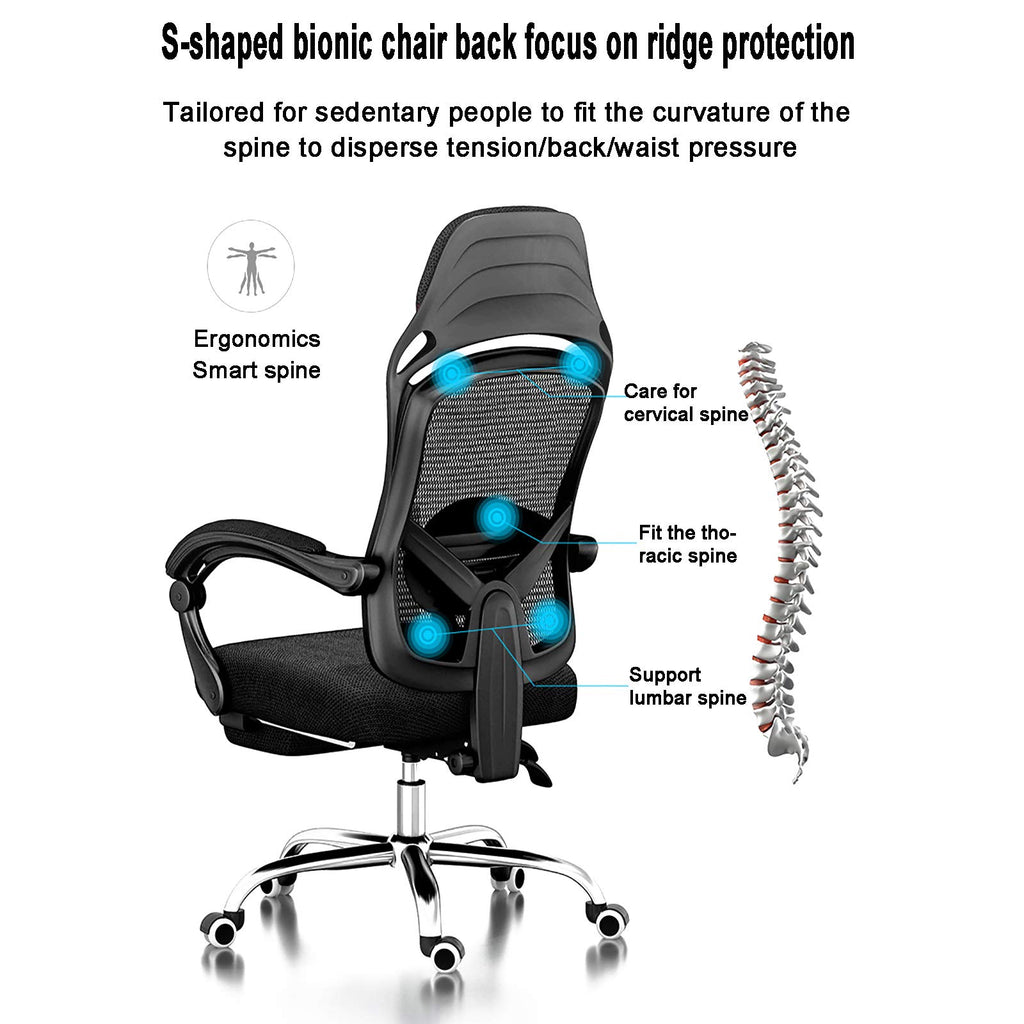 Orange Height Adjustable Mesh Ergonomic Office Chair V660