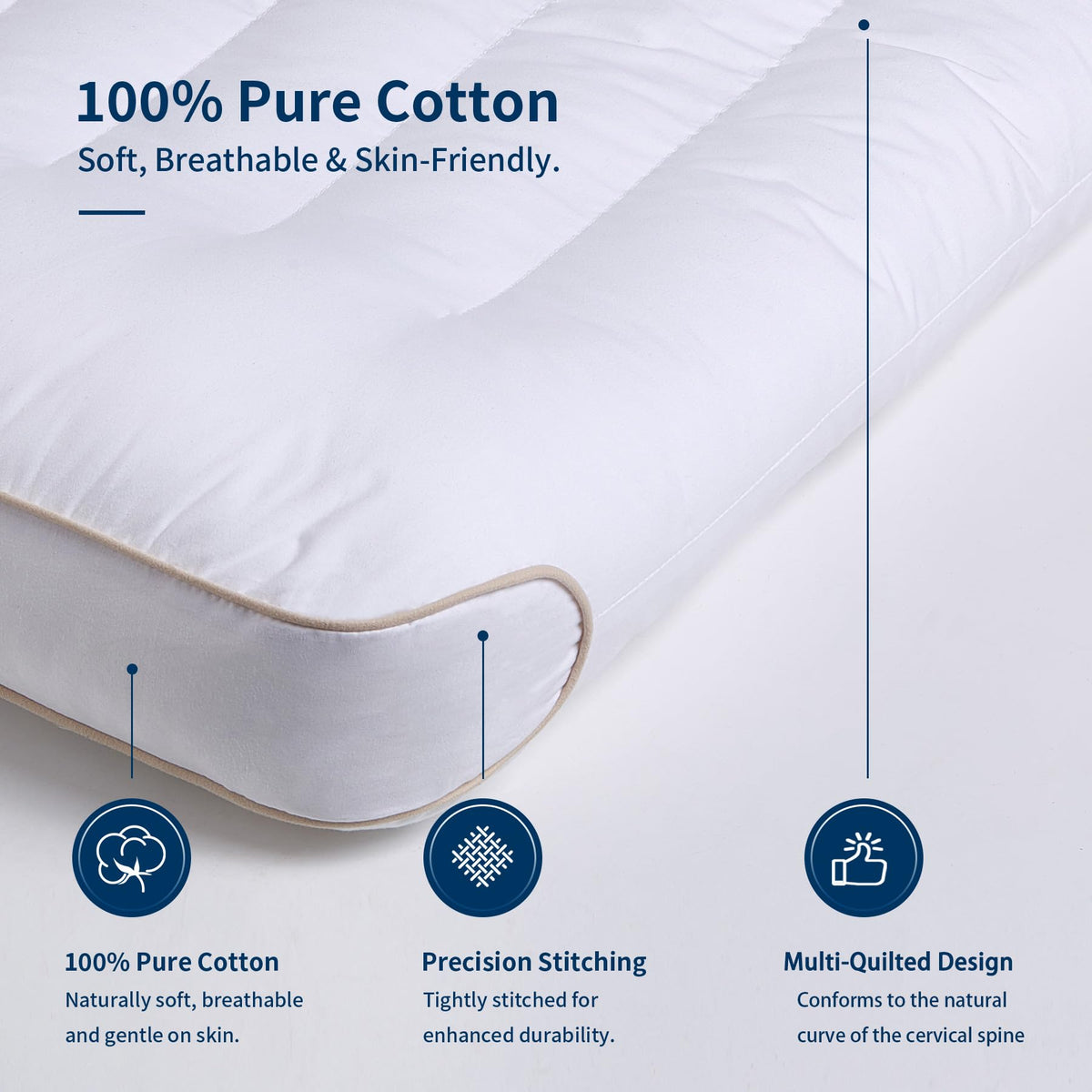 King Size Set of 2 Ultra Thin Pillow U118931