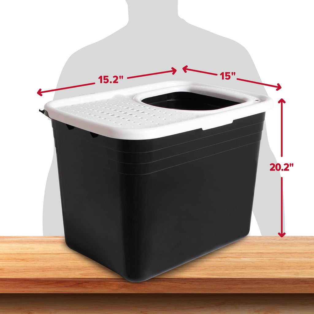 Top Entry Litter Box with Filter X8216