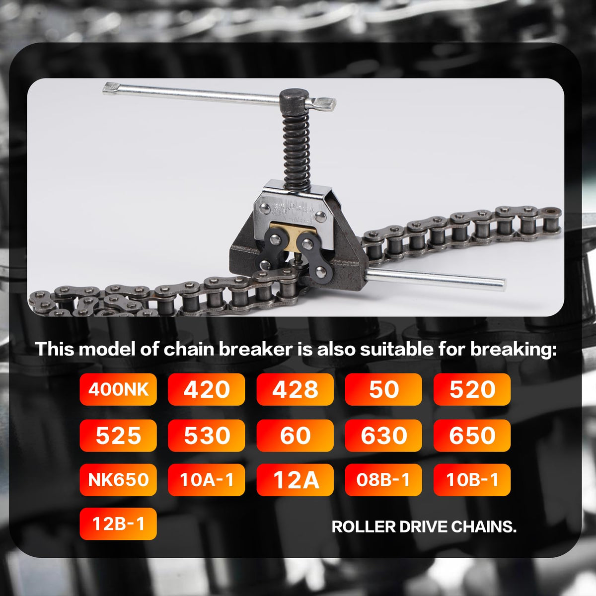Roller Chain Detacher Tool for 420 428 520 525 530 630 Chain V588822