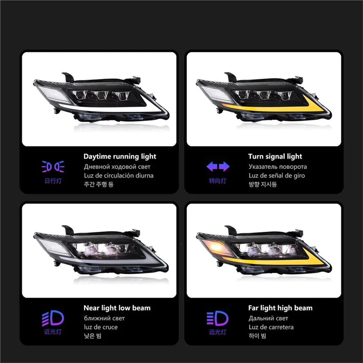 LED Head Lamp for Toyota Camry 2007-2011 F3905