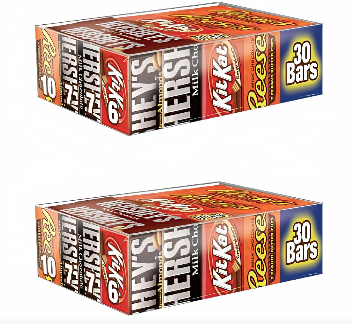 Chocolate Candy Bar Variety Pack 30 Count Box 2 Pack W106