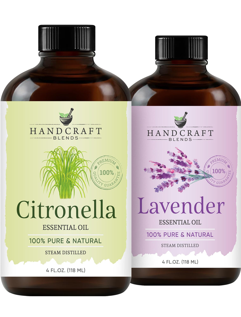 Lavender and Citronella Essential Oils 2 x 4 Fl Oz I2837