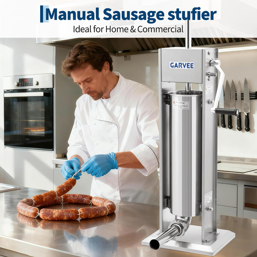 7L Stainless Steel Manual Sausage Stuffer C155
