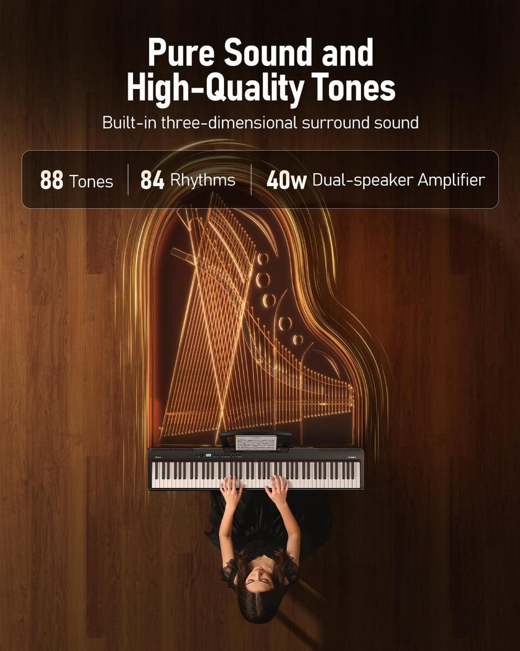 Folding 88-Key Weighted Digital Piano B9420