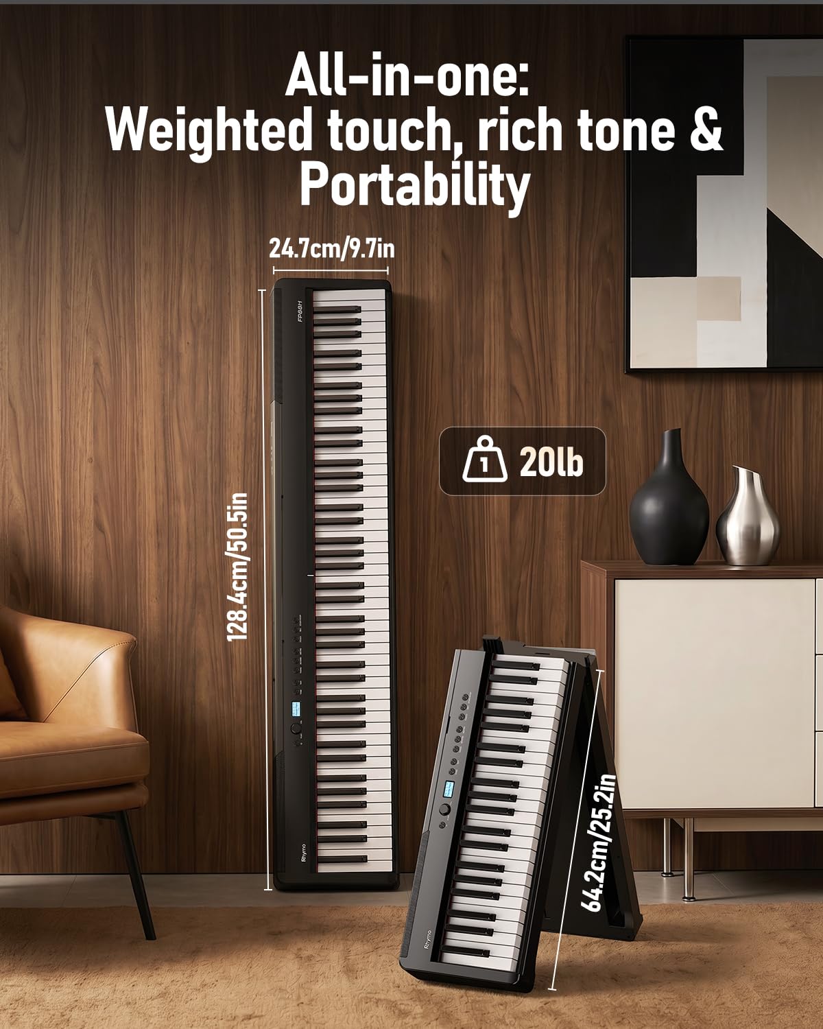Folding 88-Key Weighted Digital Piano B9420