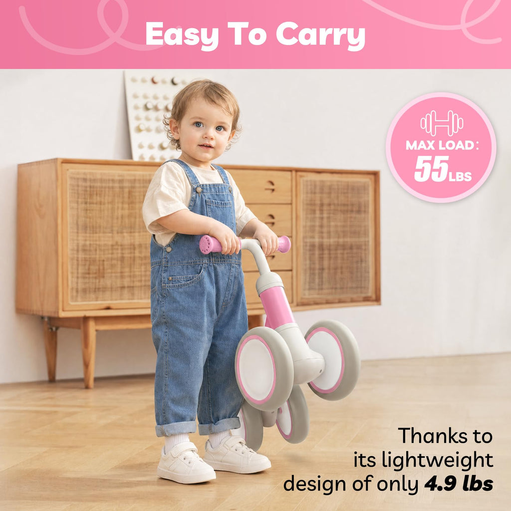 Pink Adjustable Baby Balance Bike R4644