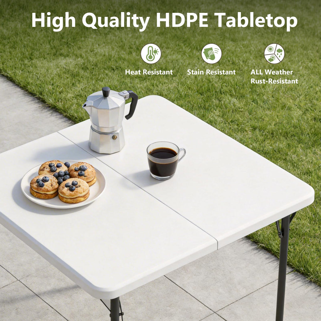 36 Inch Square Folding Card Table with Carrying Handle G106