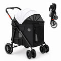 Black Foldable Dog Stroller Y42739