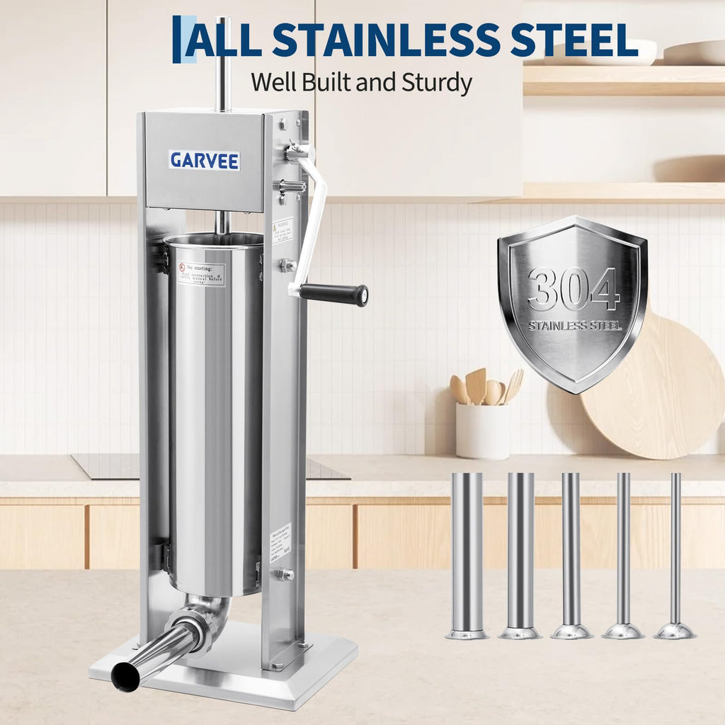 7L Stainless Steel Manual Sausage Stuffer C155