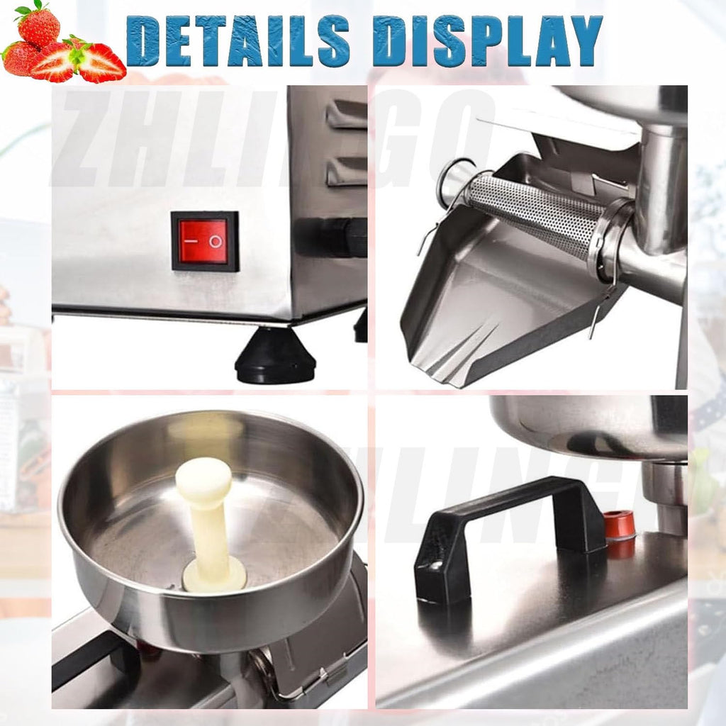 Commercial Electric Stainless Steel Tomato Strainer 150kg/h R4574