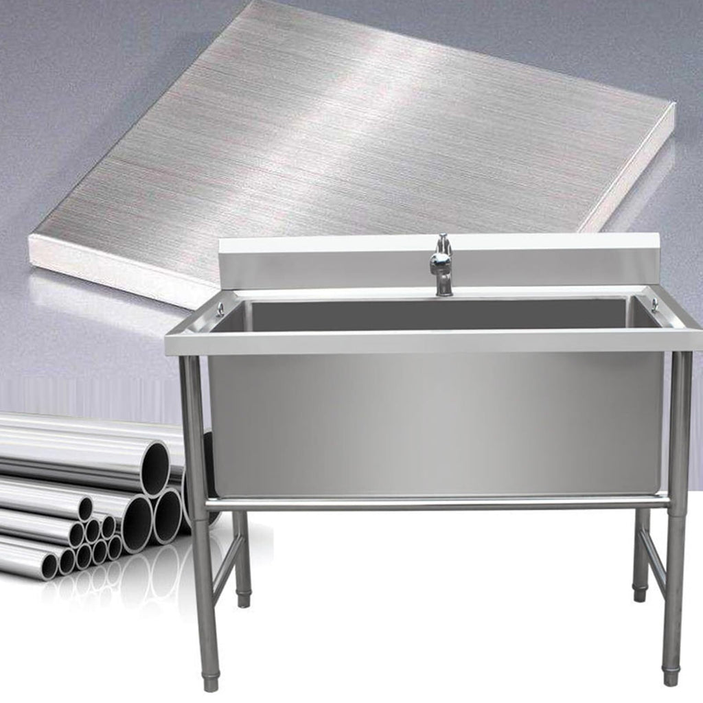 Stainless Steel Dog Washing Station with Sliding Door C34209